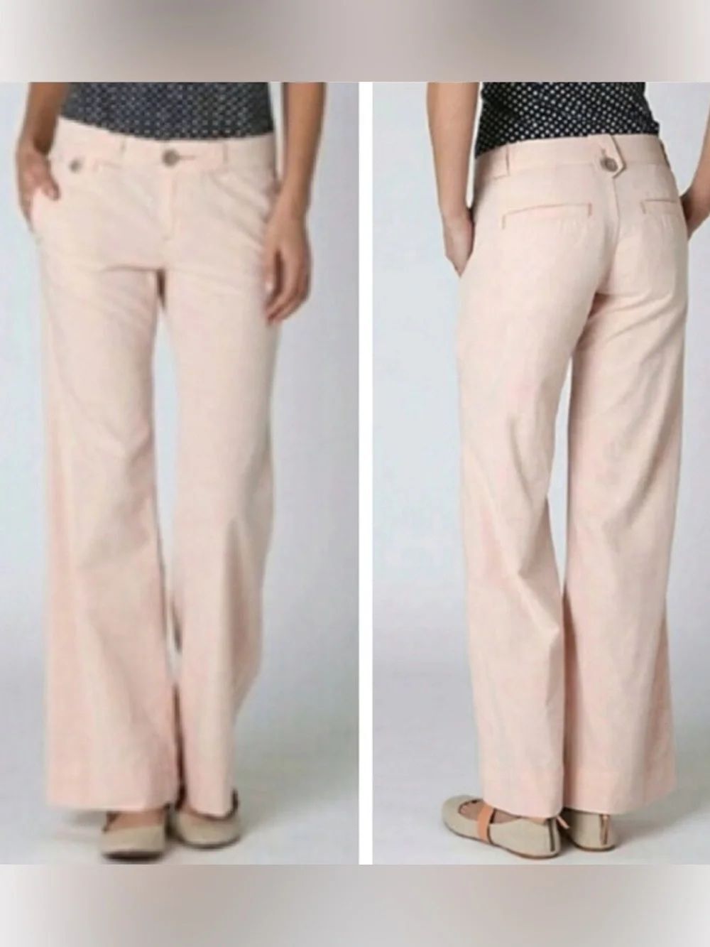 Anthropologie Pilcro & the Letterpress Blush Pink Wide Leg Pants 31